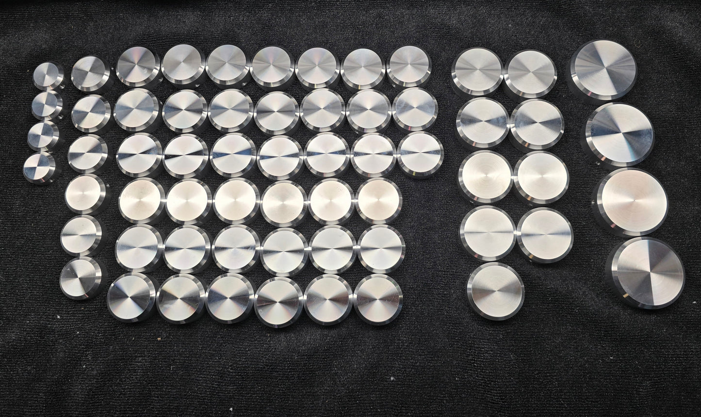 ANY LEVEL Billet Bolt Covers FLAT Kit