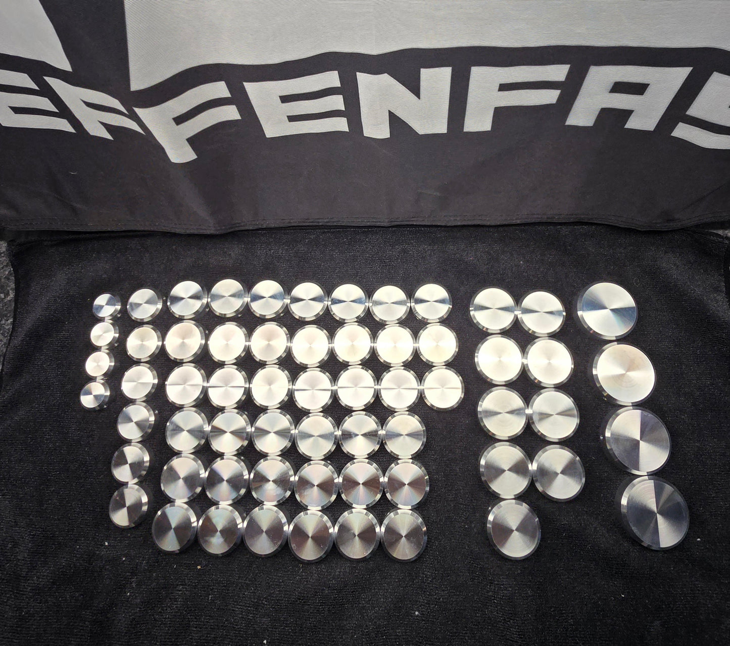 ANY LEVEL Billet Bolt Covers FLAT Kit